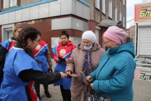 Члены клуба «Юный пожарный» провели акцию «Внимание! Особый противопожарный режим».